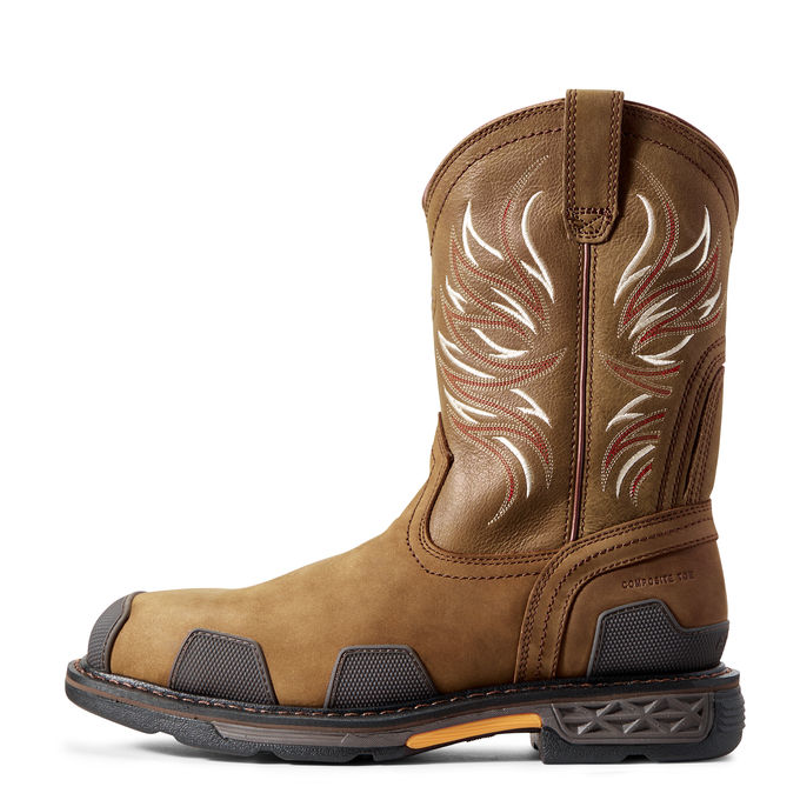 Ariat 10011933 OverDrive Composite Toe Boot in Alamo Brown - Mens 10 D from GME Supply