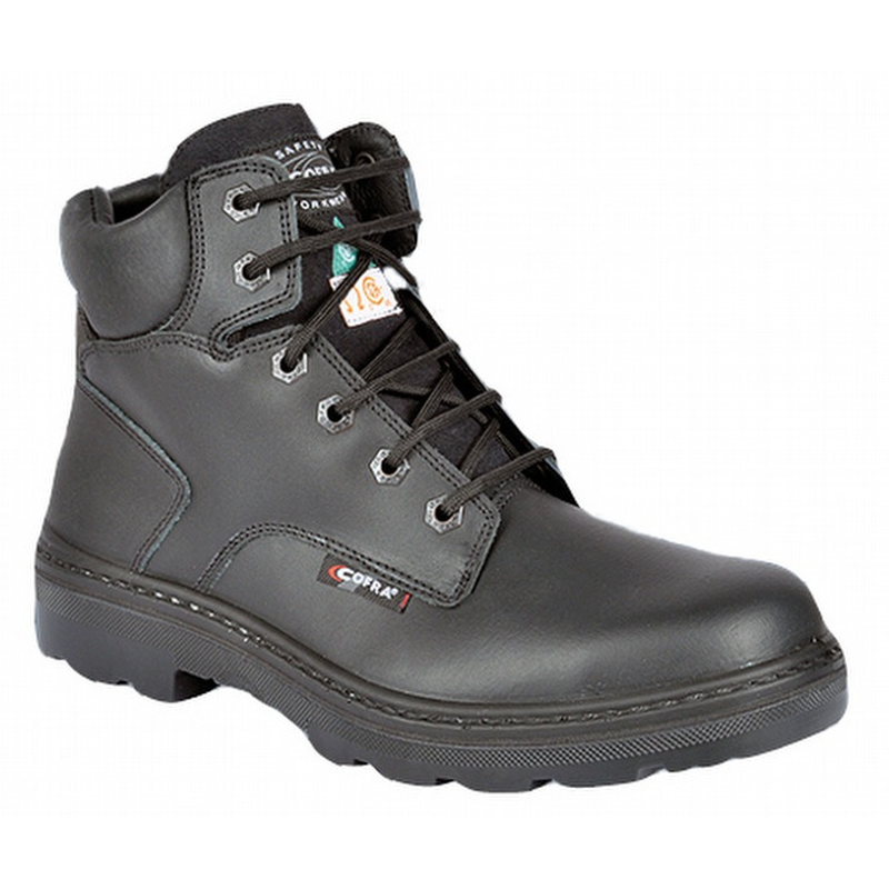 Cofra Leader Black Steel Toe EH PR Frontline Work Boot - Men's 10 Wide from GME Supply