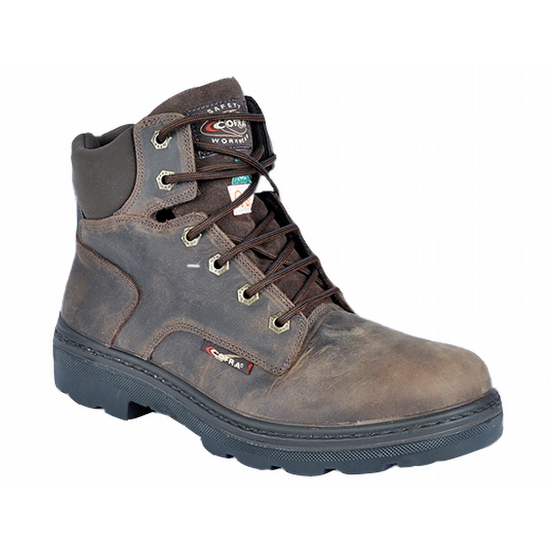 Cofra Leader Brown Steel Toe EH PR Frontline Work Boot - Mens 10 Wide from GME Supply
