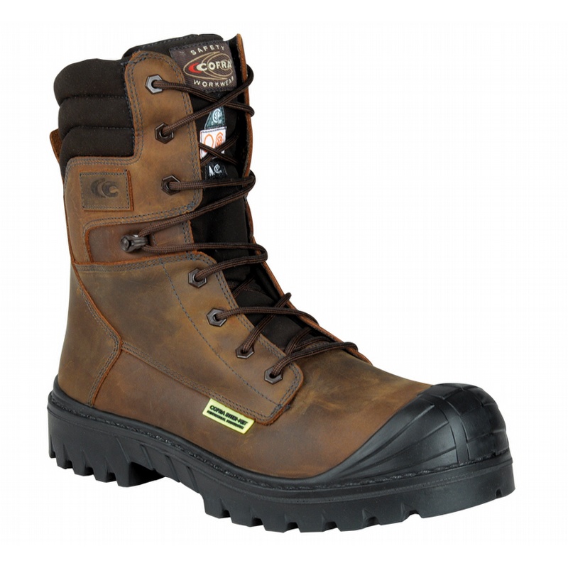 Cofra 27610-CU1 Houston Inter-Met Composite Toe Work Boot Brown - Mens 10 Wide from GME Supply