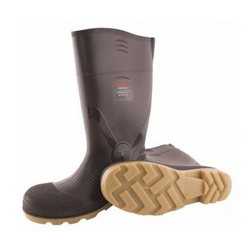 Tingley 51254 Profile PVC Brown Knee Boot With Comp Toe - Mens 10 / Womens 12 from GME Supply