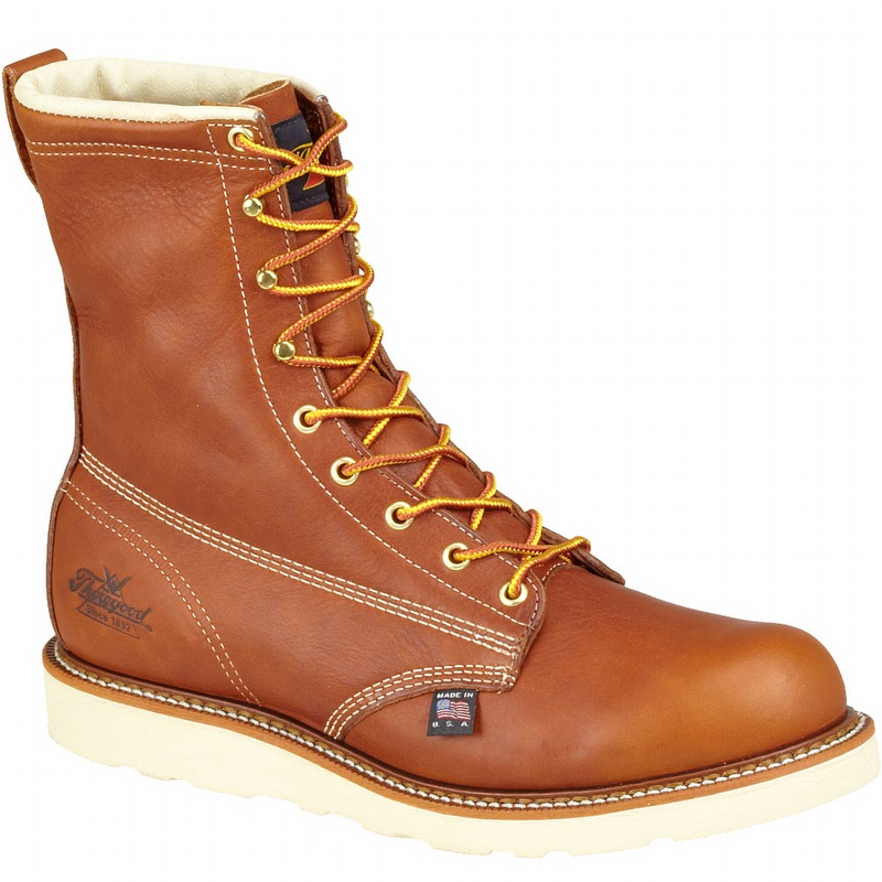 Thorogood 8 Inch Steel Toe Leather Boots - Men's 10 D from GME Supply