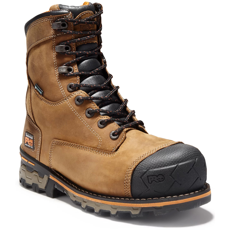 Timberland Pro 89646 Boondock 8 Composite Toe WP Insulated Brown Boot from GME Supply