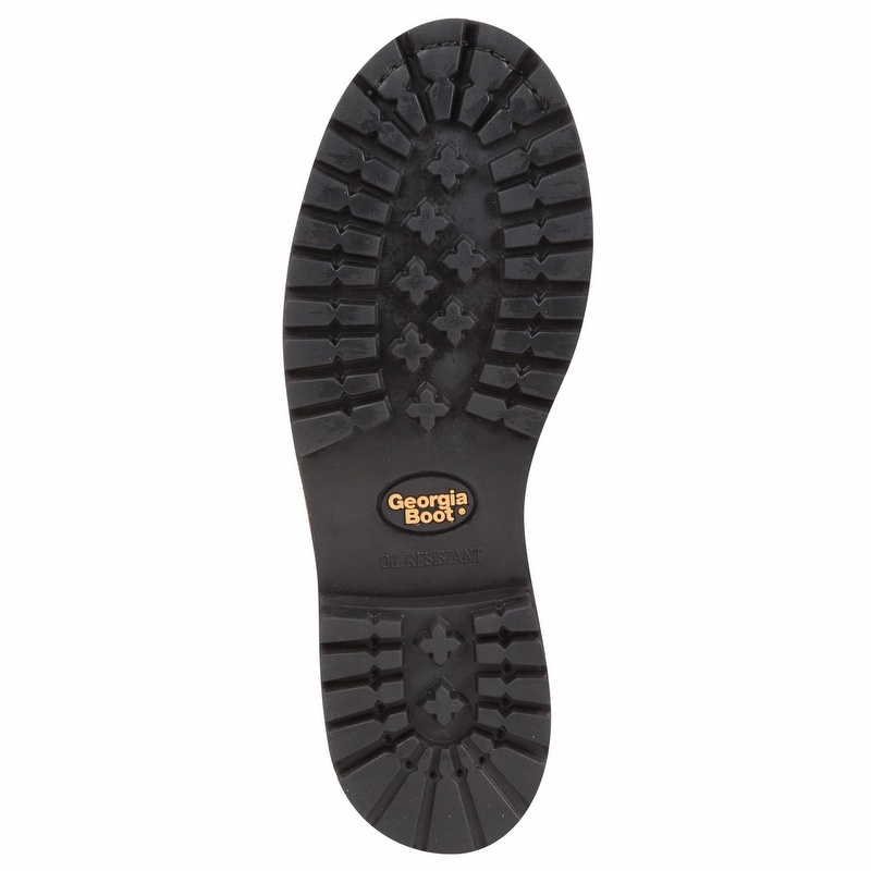 Georgia Low Heel Logger 8 inch Steel Toe EH Work Boot - Men's 10.5 Medium from GME Supply