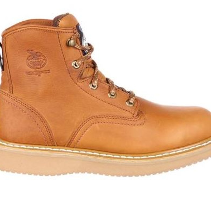 Georgia G6152 Wedge Work Boot 6 Inch Soft Toe - Men's 7 Medium from GME Supply