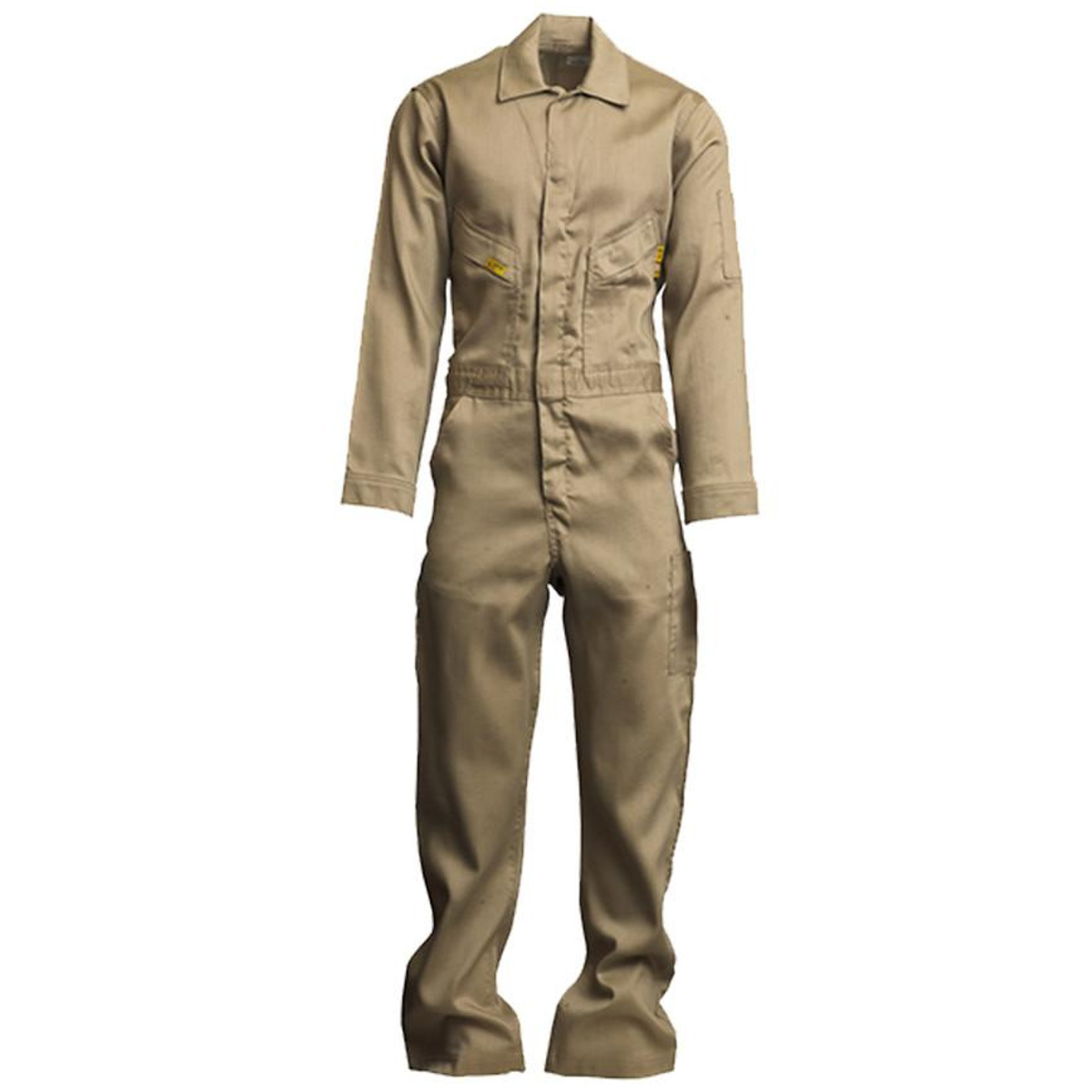 Lapco GOCD6KH Men's 6oz FR Deluxe Lightweight Coveralls - Khaki from GME Supply