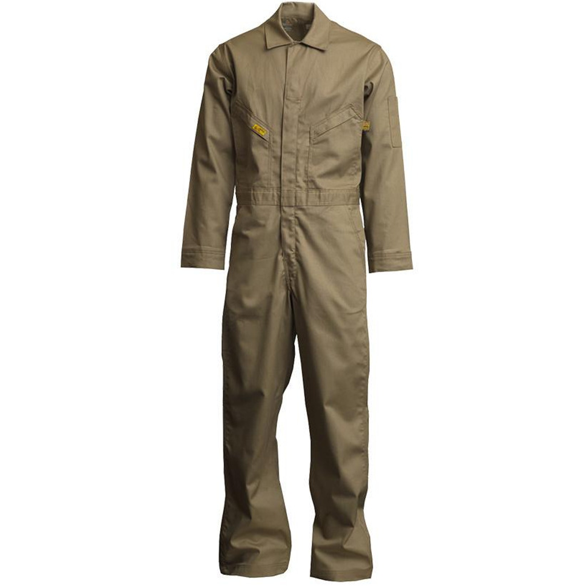 Lapco GOCD7KH Men's 7oz FR Deluxe Coveralls - Khaki from GME Supply