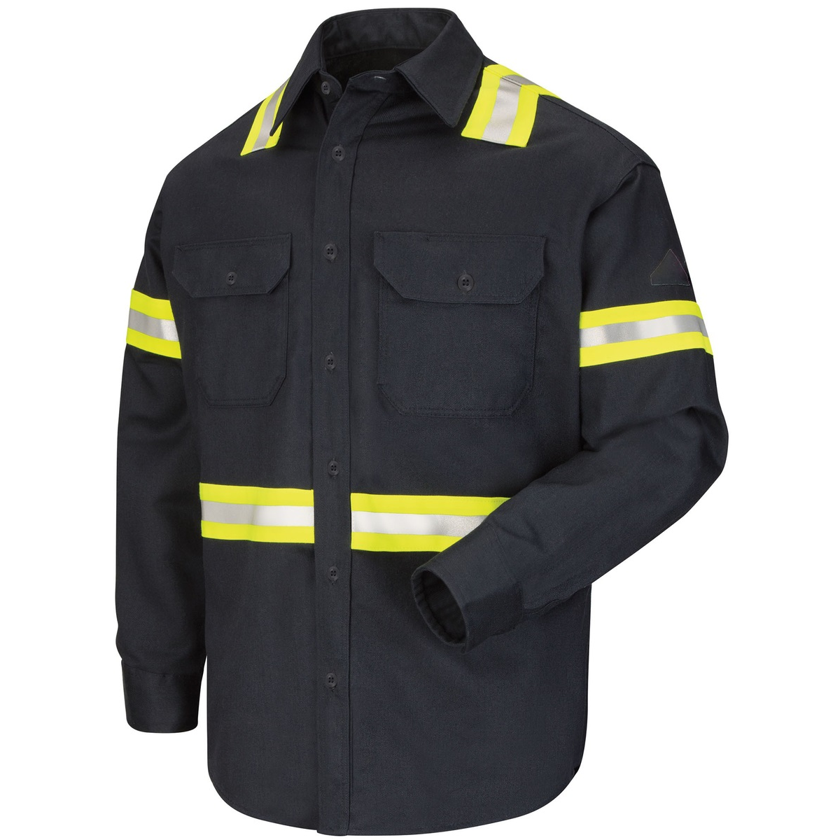 Lapco FR 6oz Uniform Shirt with CSA Stripping  - Navy from GME Supply