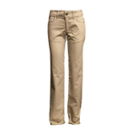 Lapco L-PFRAC 7oz Ladies FR CAT 2 Uniform Pant with UltraSoft AC - Khaki from GME Supply