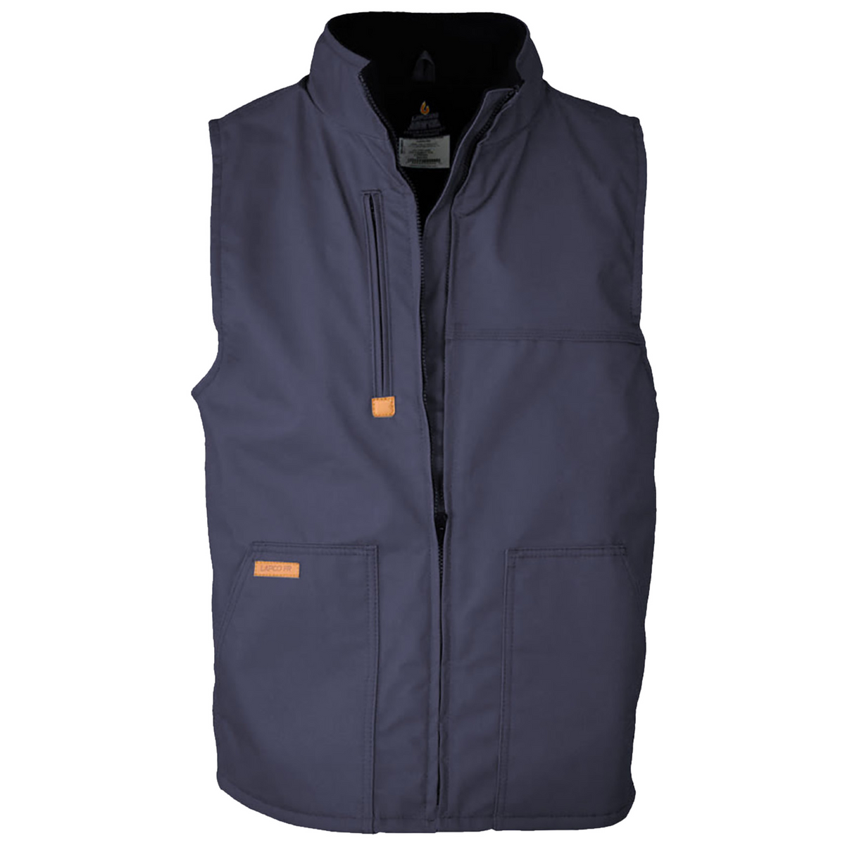 Lapco V-FRWS9 FR Fleece Lined Vest with Windshield Technology - Navy from GME Supply