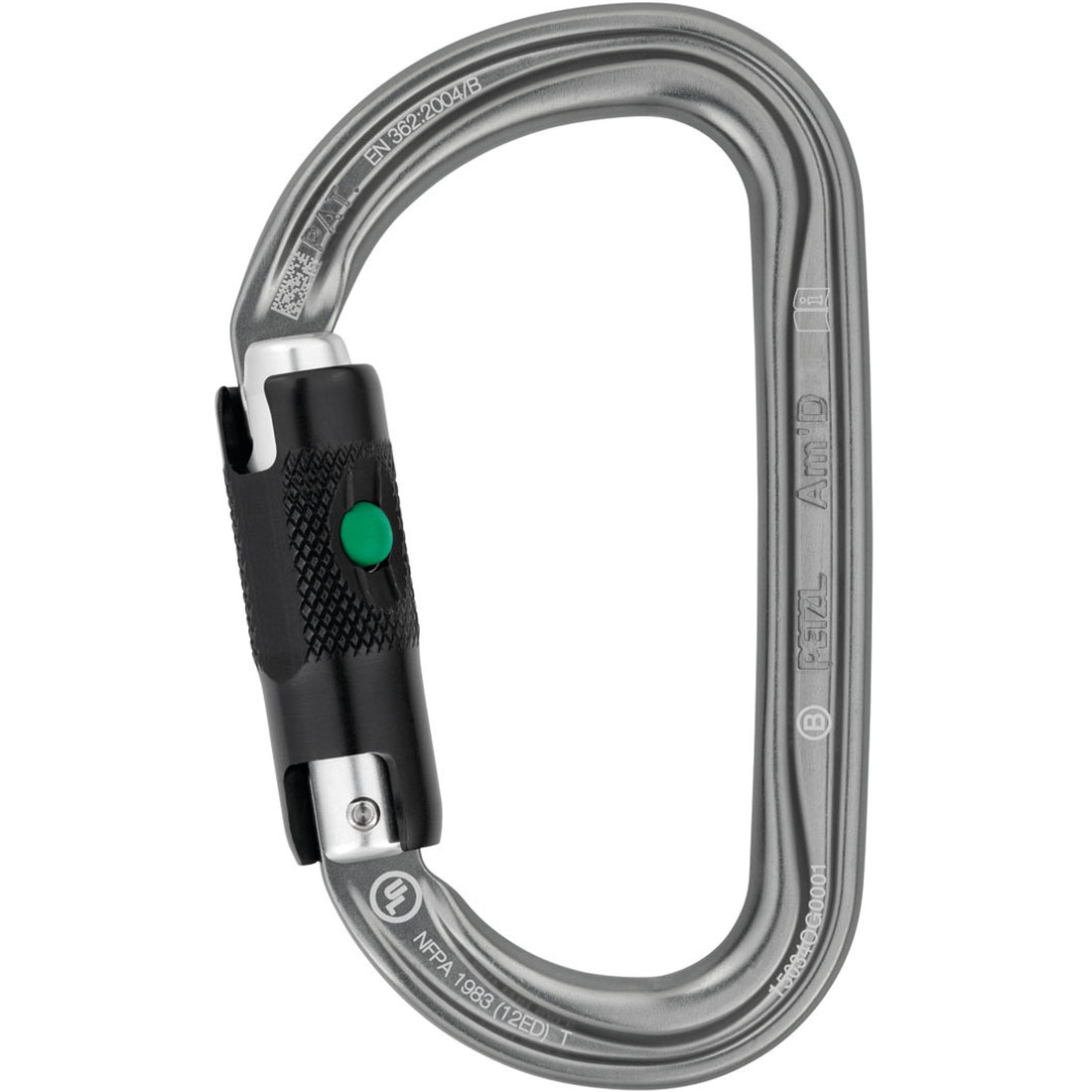 Tower Rescue Rigging Petzl® Am'D Aluminum Carabiner - 3-Stage Ball Locking - Gray | GME Supply