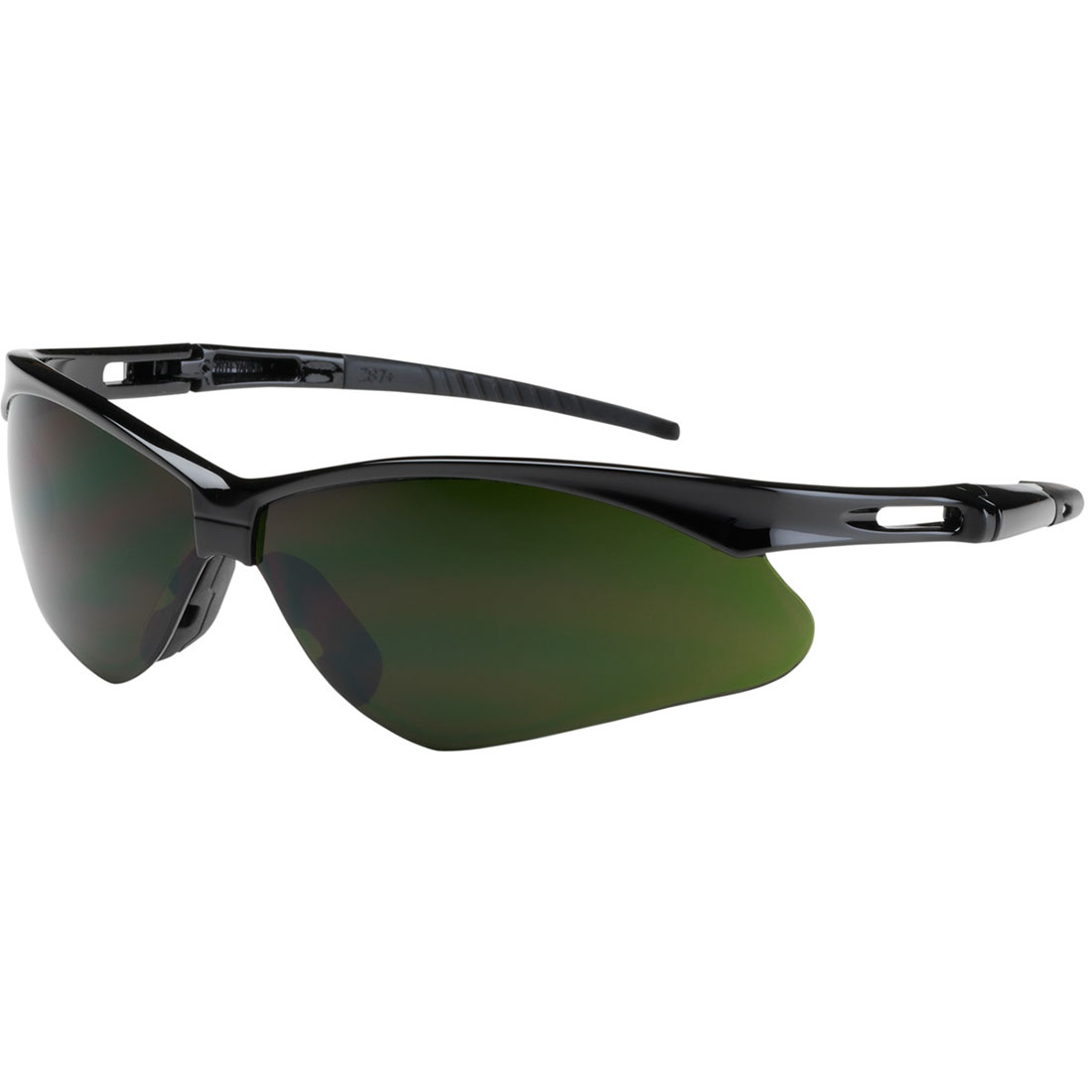 Machine Safet Sign PIP Anser Semi-Rimless Safety Glasses (Green Lens) - Anti-Sc | Sheldon ...