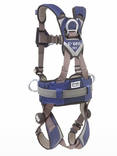 3M DBI-SALA ExoFit LX300 Comfort Construction Positioning/Climbing Harness (Auto-Locking Quick Connect) from GME Supply