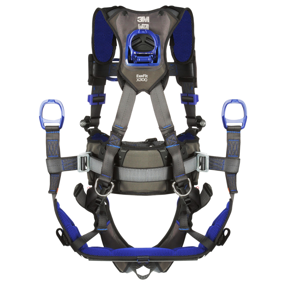 3M DBI-SALA ExoFit X300 Comfort Tower Climbing/Positioning/Suspension Safety Harness with Tongue and Buckle from GME Supply