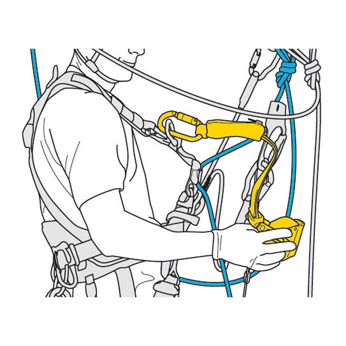 Petzl ASAP LOCK Kernmantle Mobile Fall Arrester from GME Supply