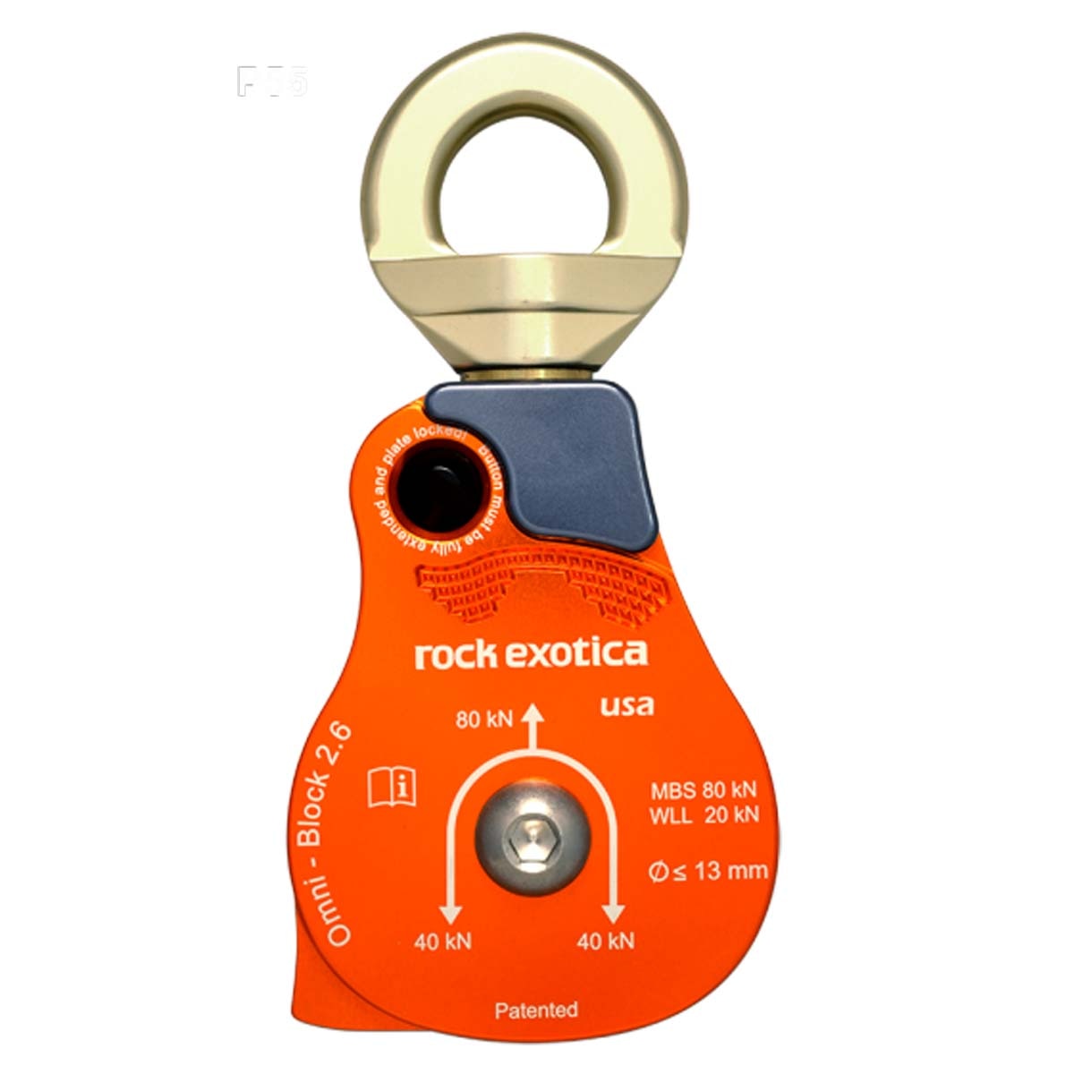 Rock Exotica P55 Omni-Block Swivel Pulley from Columbia Safety