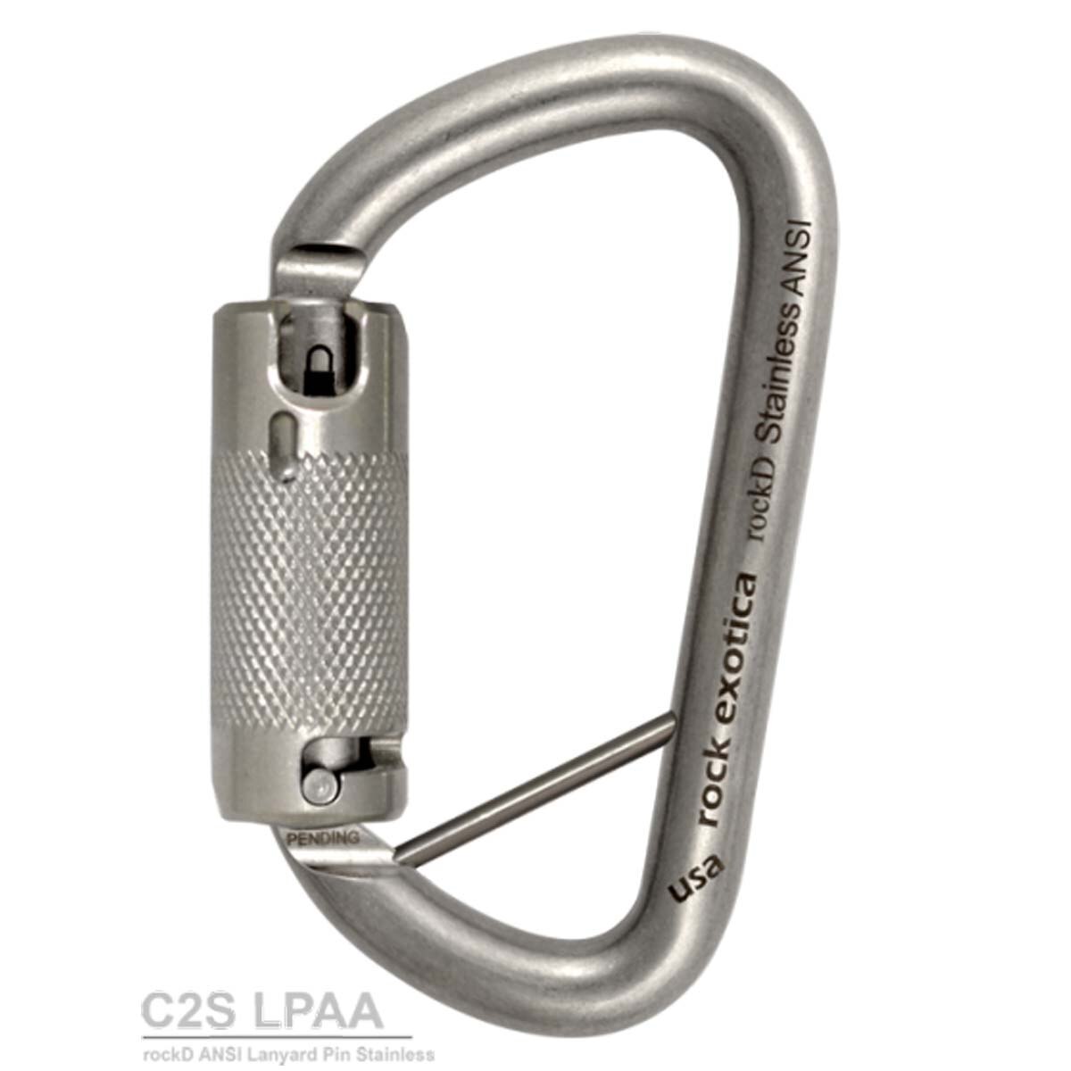 Rock Exotica rockD ANSI LPA Stainless Steel Carabiner C2S LPAA from GME Supply
