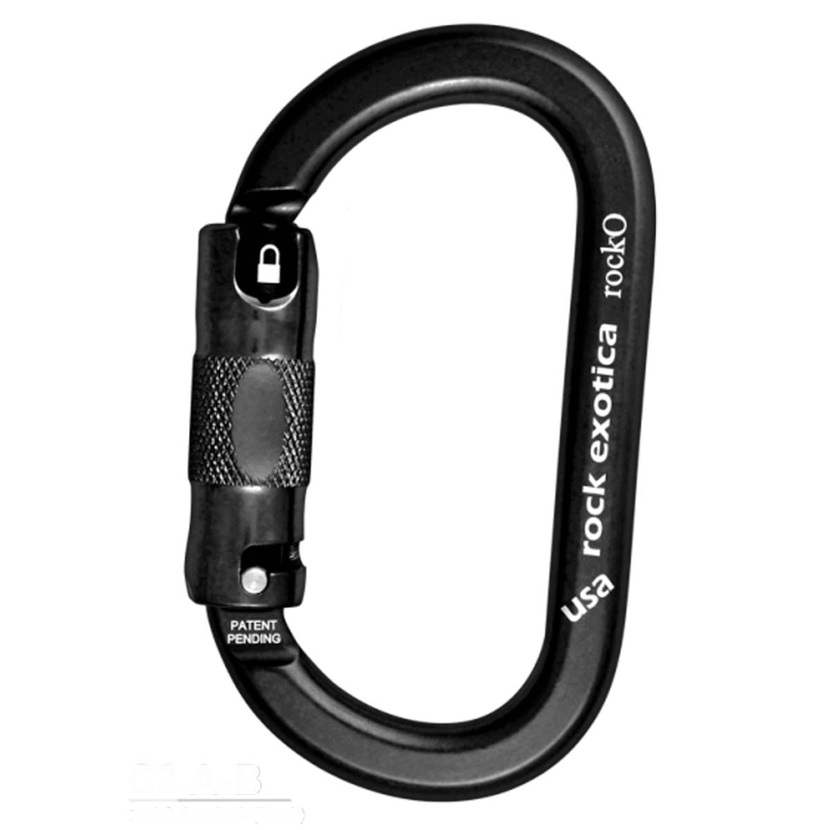 Rock Exotica RockO Auto Lock Aluminum Carabiner (Black) from GME Supply