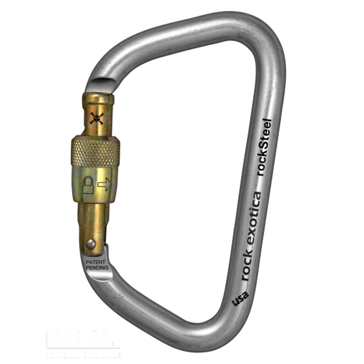 Rock Exotica rockSteel Screw Lock Carabiner M31 SL from GME Supply