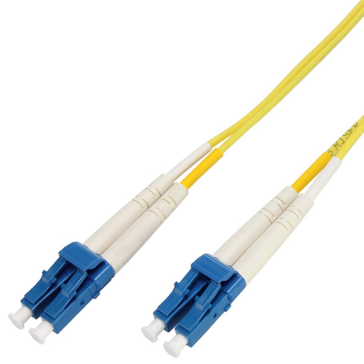 Fiber Jumper, OS2, SM, Duplex, Yellow, 10M, LC-LC from GME Supply