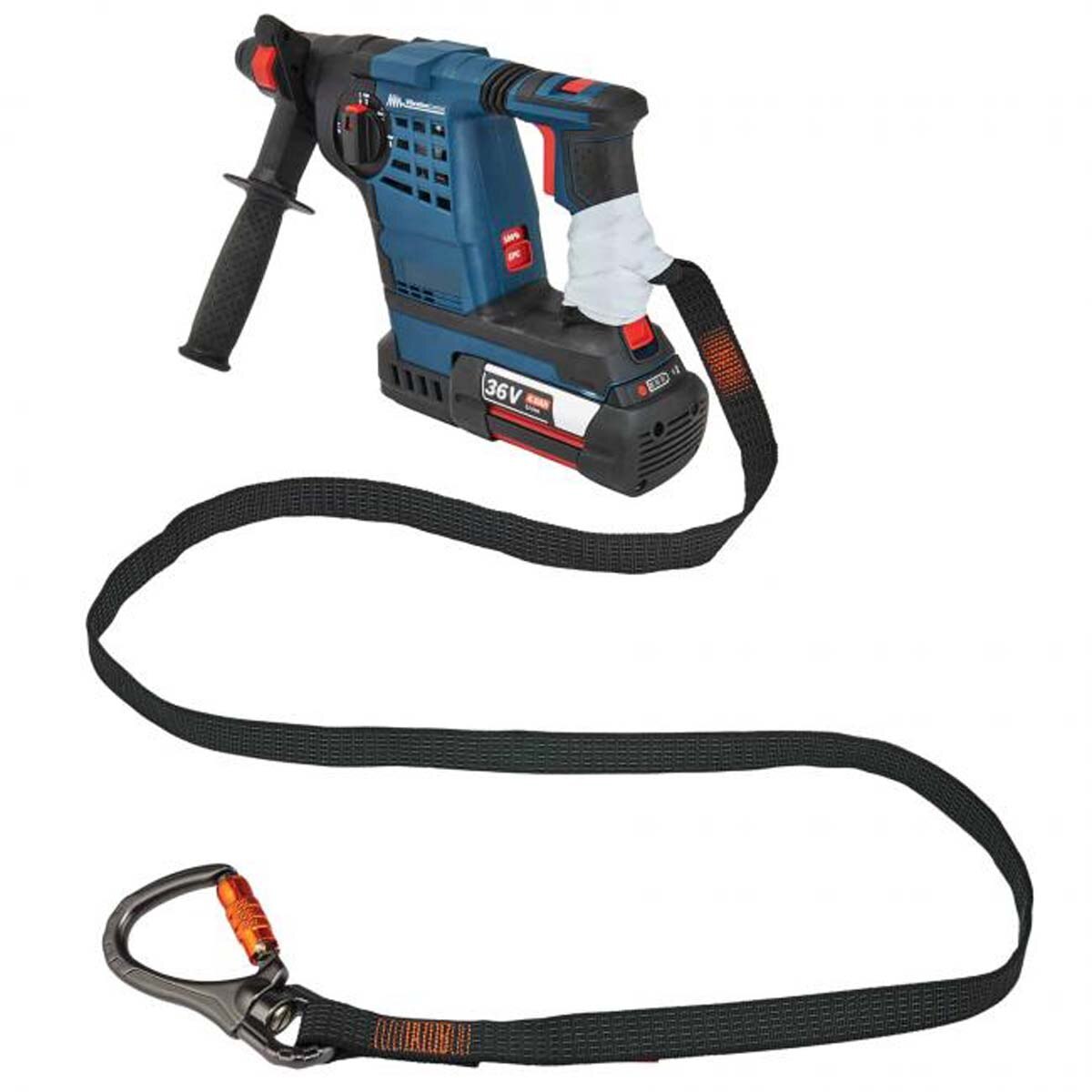 Ergodyne Squids 3129 Double-Locking Single Carabiner with Swivel 40 lb Tool Lanyard from GME Supply
