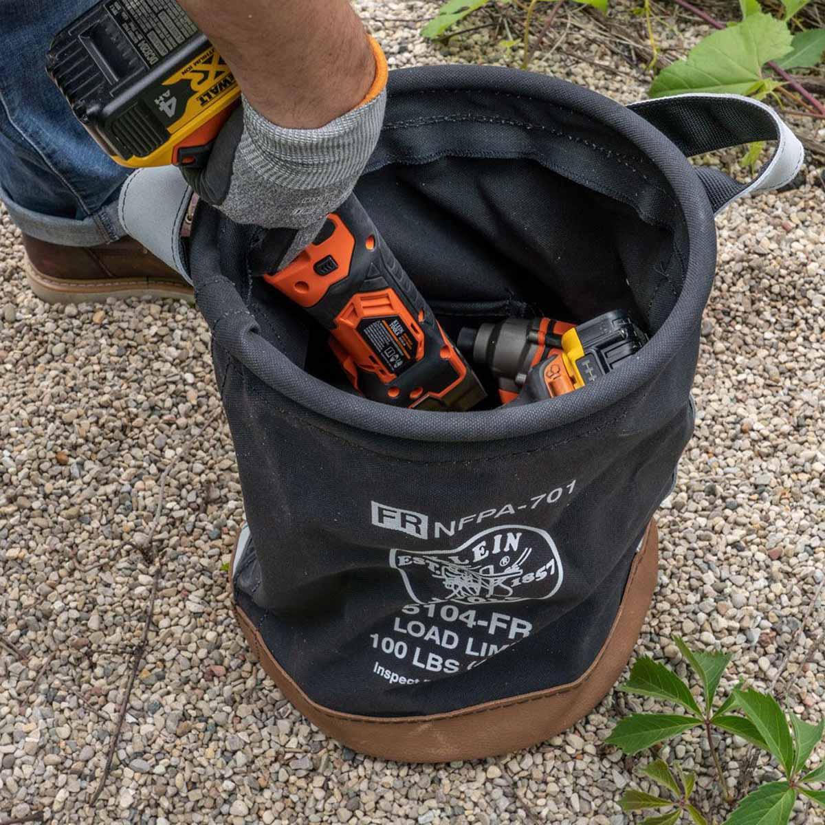 Klein Tools Canvas Pouch with Connection Points from GME Supply