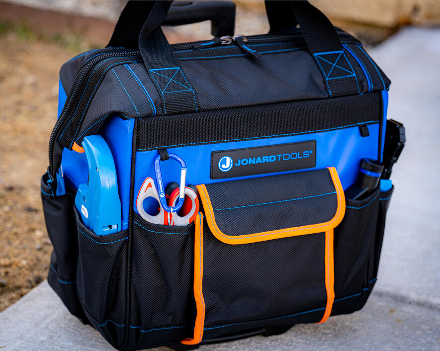 Jonard Professional Rolling Tool Bag, 18 Pockets, 16" from GME Supply