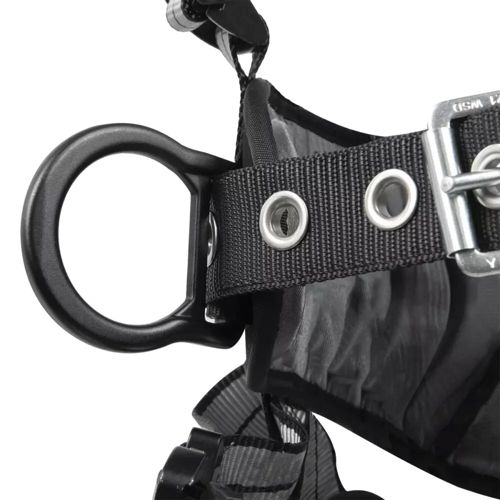 Safewaze PRO+ Slate Construction Harness: Alu 3D, Alu QC Chest, Alu FD, Alu QC Legs from GME Supply