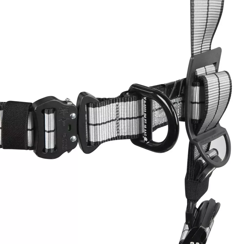 Safewaze PRO+ Slate Construction Harness: Alu 3D, Alu QC Chest, Alu FD, Alu QC Legs from GME Supply