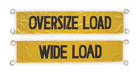 Wide Load / Oversize Load Truck Banner, Yellow 03-11-000 from GME Supply