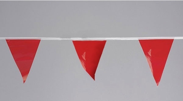 Cortina 100 Foot, Red Pennants from GME Supply