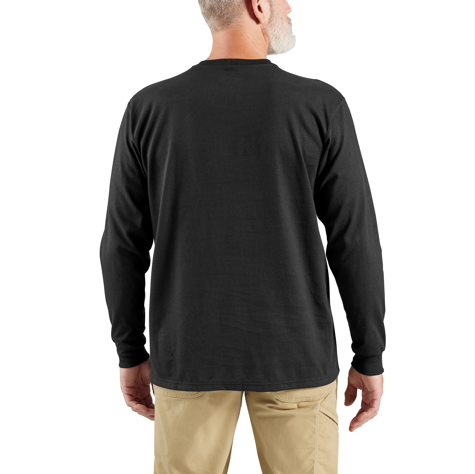 Carhartt Mens FR Force Black Long-Sleeve Pocket T-Shirt from GME Supply