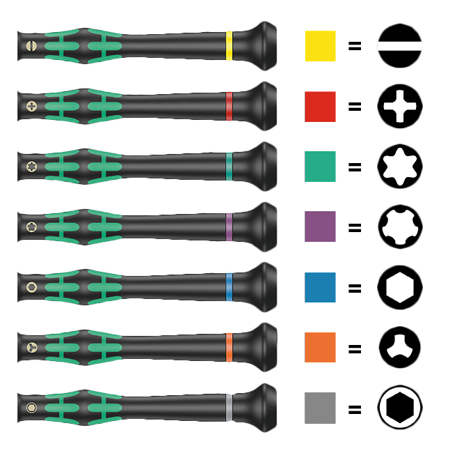 Wera Tools Kraftform Micro Precision Screwdriver Set from Columbia Safety