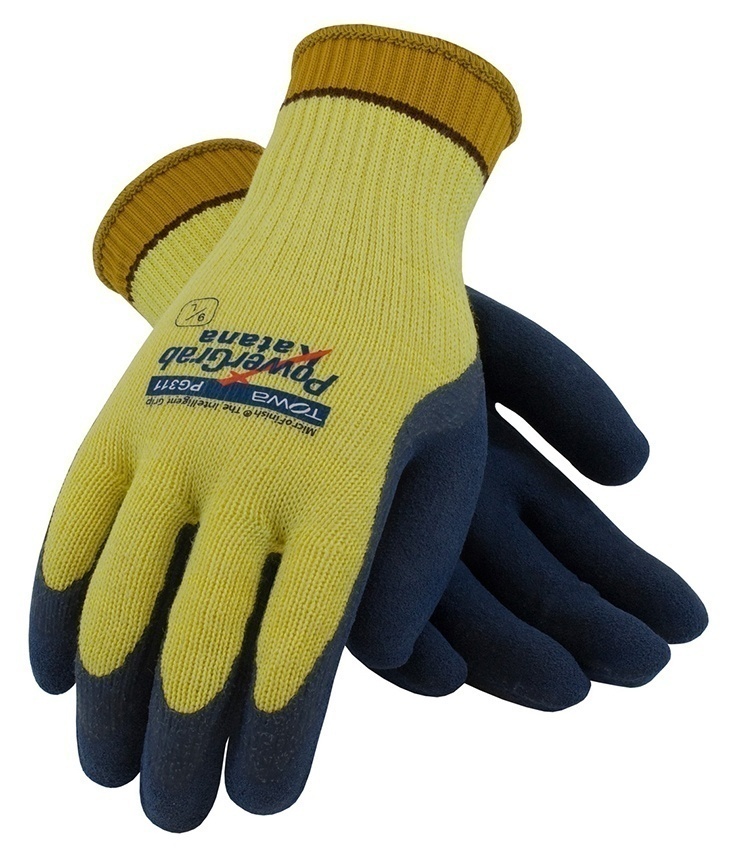 PIP PowerGrab Katana Steel Glove with Latex Coated MicroFinish Grip on Palm & Fingers (12 Pairs) from GME Supply