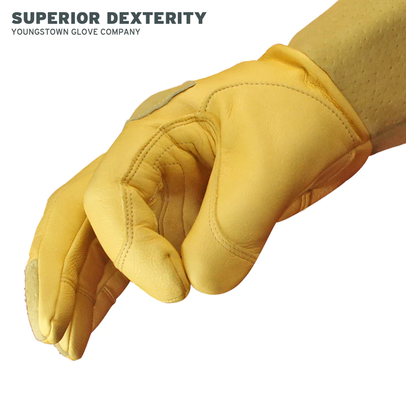 Youngstown Leather Utility Plus Wide-Cuff Gloves from GME Supply