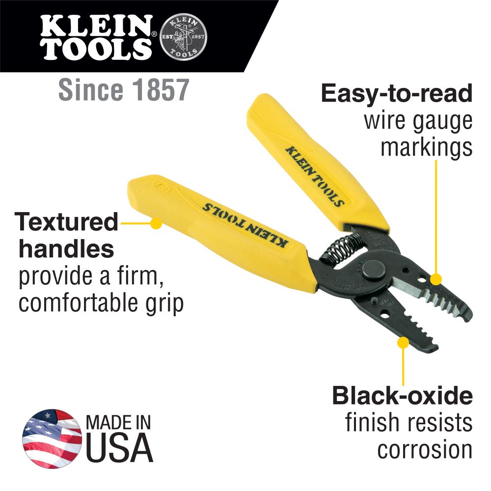 Klein Tools 10-18 AWG Solid Wire Stripper & Cutter OLD from GME Supply