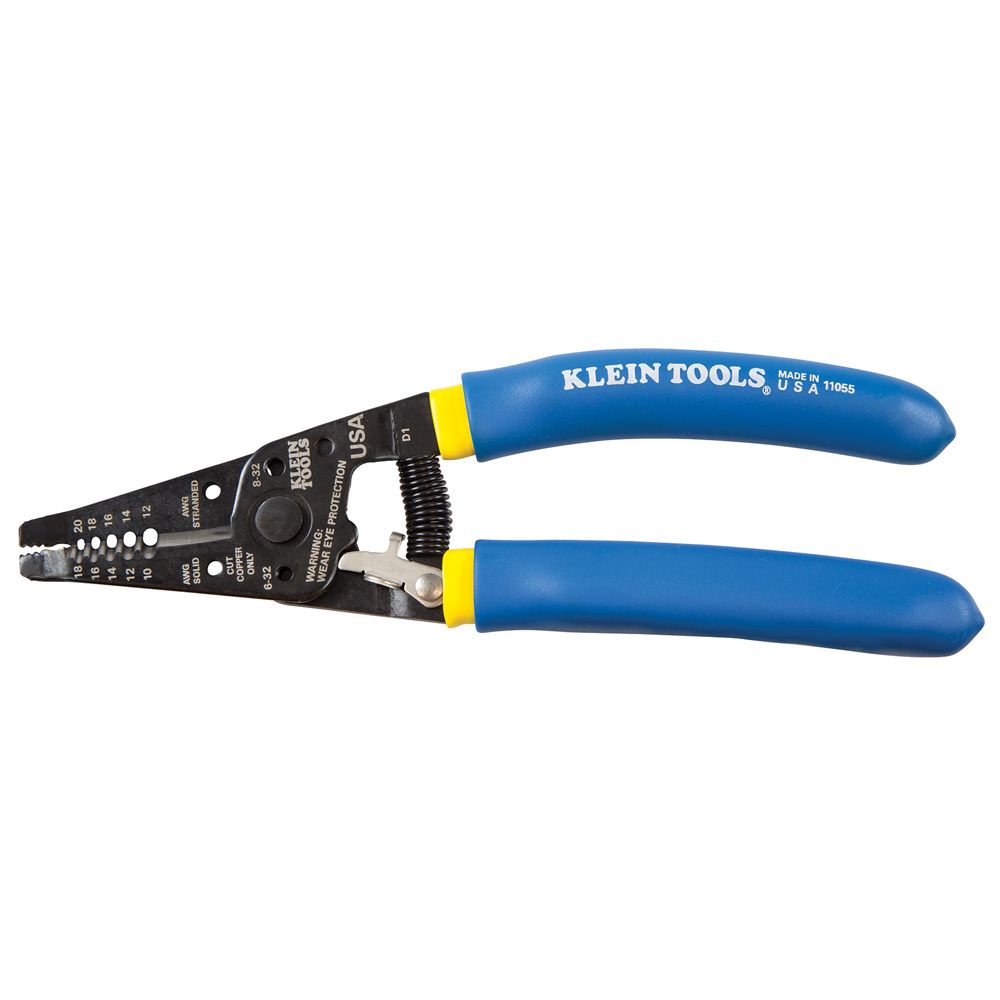 Klein Tools 11055 Wire Stripper-Cutter for 10-18 AWG Solid/12-20 AWG from GME Supply
