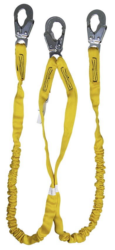 Guardian Internal Shock Twin Leg Lanyard with Snap Hooks from GME Supply