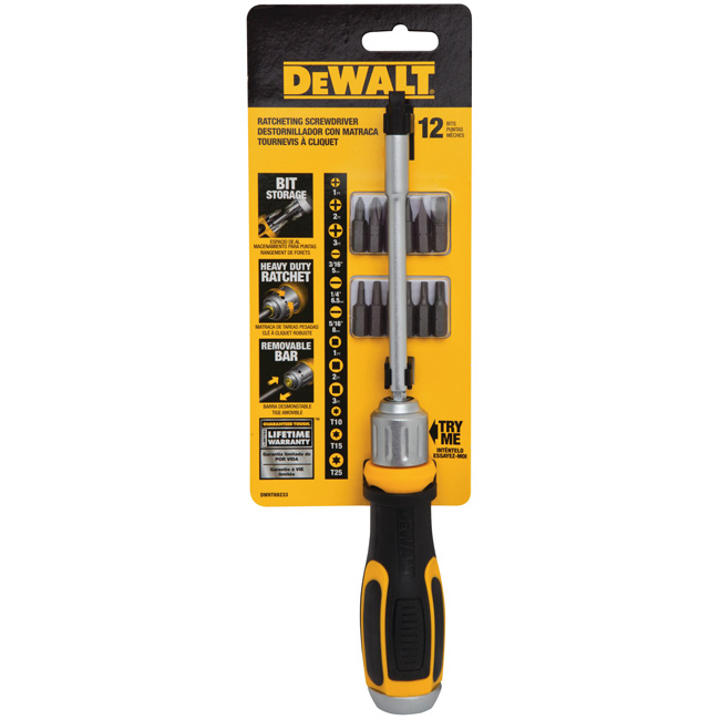 DeWALT Ratcheting 12-in-1 Screwdriver Set from GME Supply