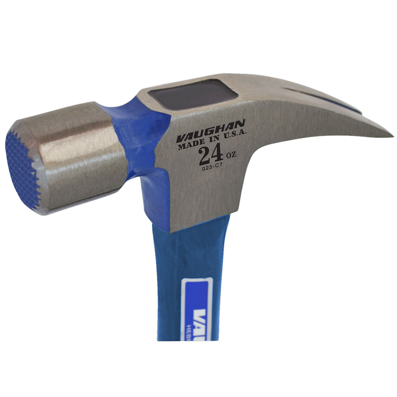 Vaughan 24oz Milled Face Hammer w/  Fiberglass Handle from GME Supply