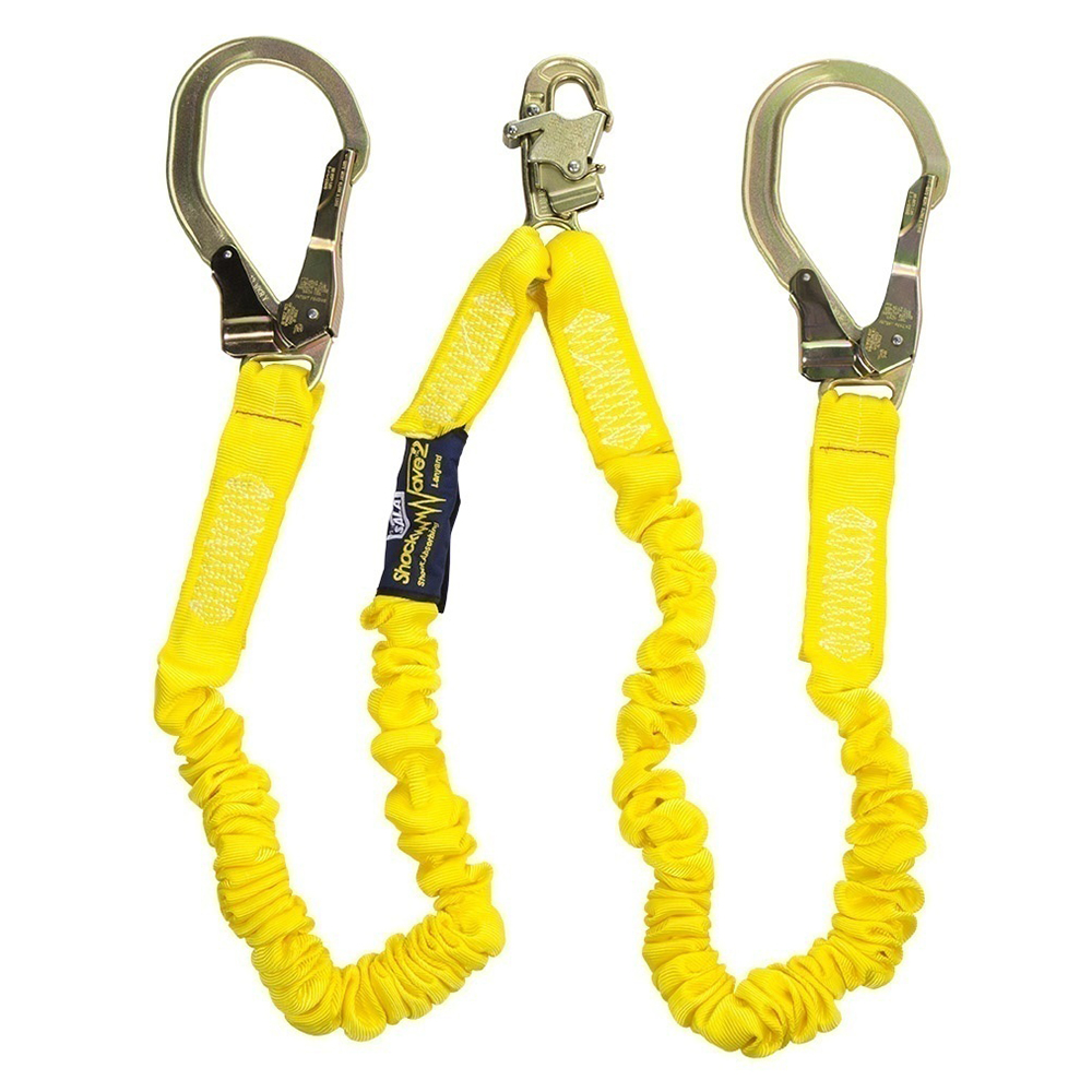 3M DBI Sala ShockWave2 Shock Absorbing Twin Leg Lanyard with Steel Connectors from GME Supply