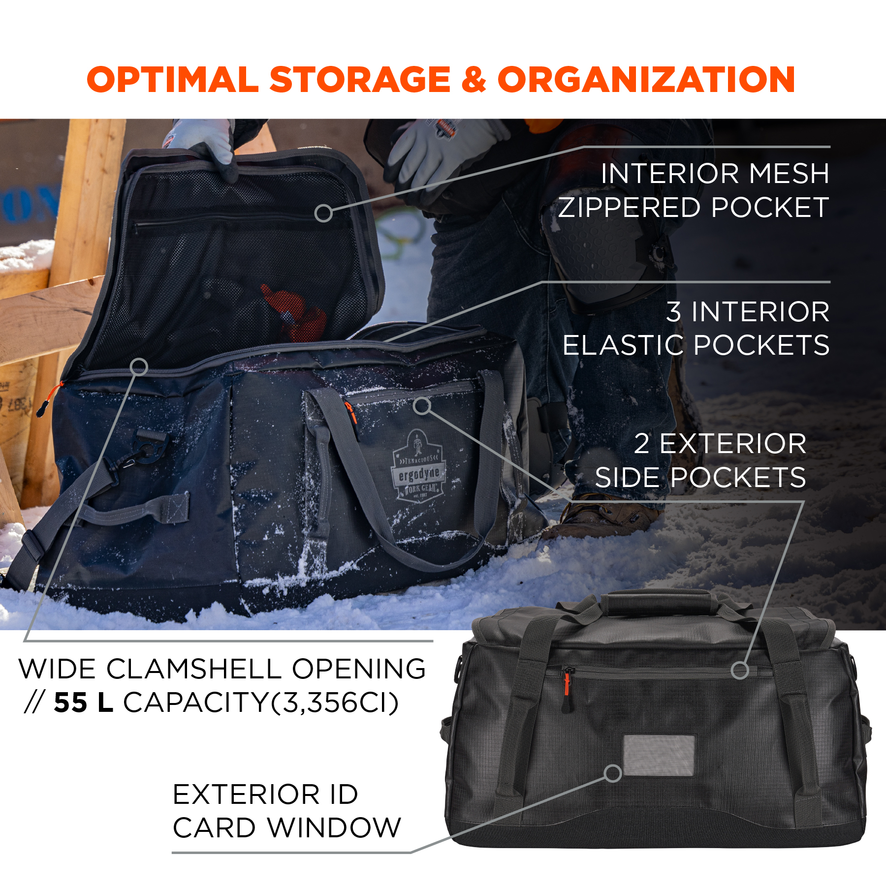 Ergodyne Arsenal 5031 Water-Resistant Duffel Bag from GME Supply
