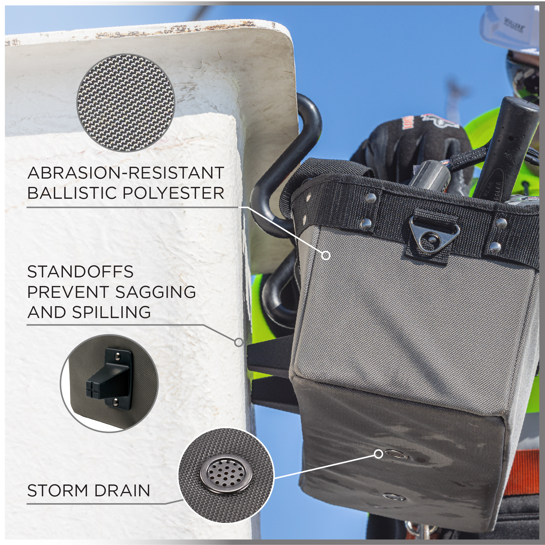 Ergodyne Arsenal 5844 Bucket Truck Tool Bag with Tool Tethering Attachment Points from GME Supply