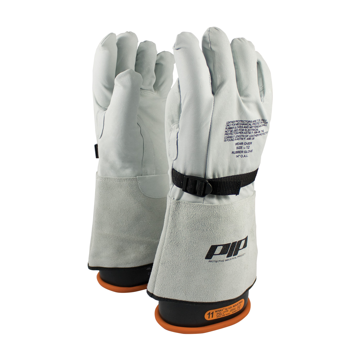 PIP Top Grain Goatskin Leather Protector for Novax Gloves - Gauntlet Cuff from GME Supply