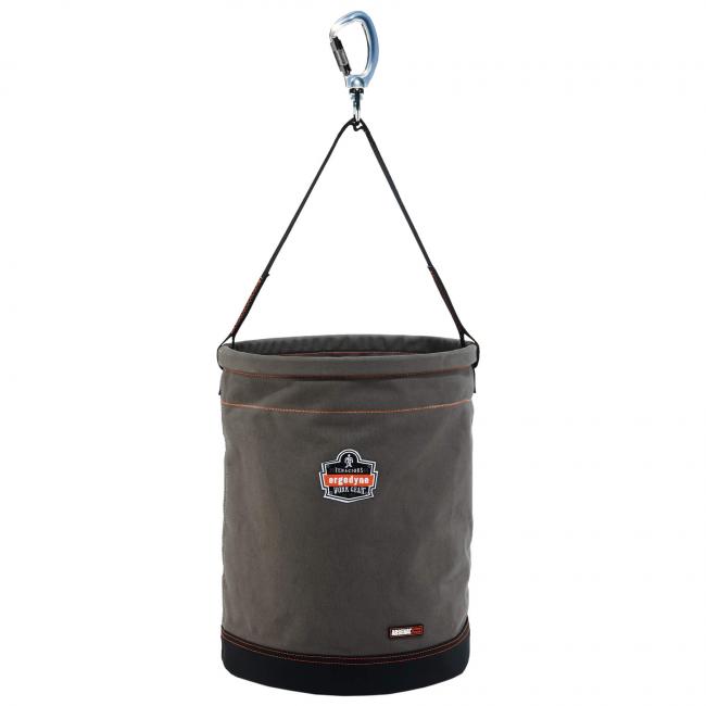Ergodyne 5945 150 lb Arsenal XL Leather Bottom Canvas Bucket with Swiveling Carabiner  from GME Supply