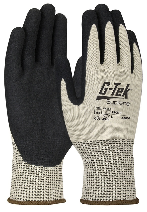 PIP G-Tek Supreme Blended A4 Glove/Nitrile Coated MicroSurface Grip from GME Supply