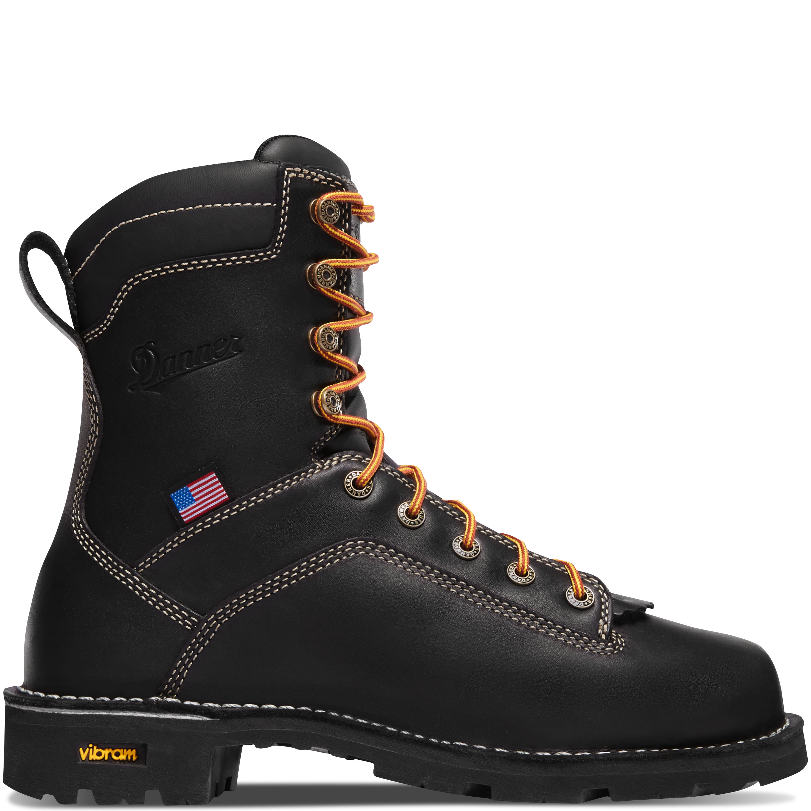 Danner 17311 Quarry USA 8 Alloy Toe Work Boot Black from GME Supply