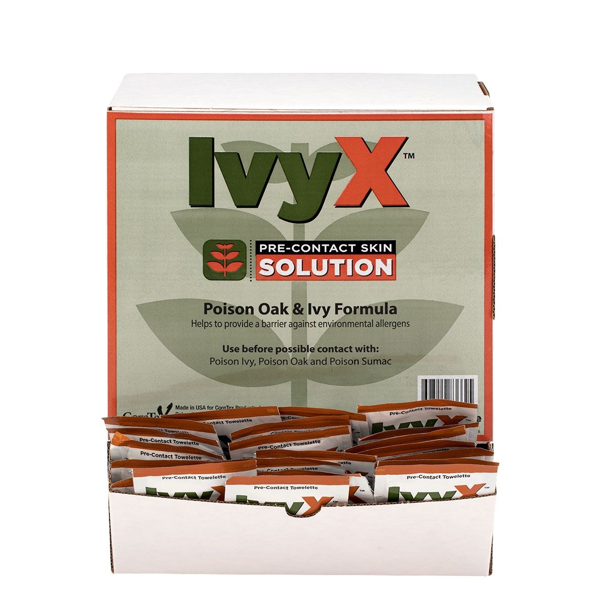 IvyX Pre-Contact Location Packets for Poison Oak & Ivy (50 Pack) from GME Supply
