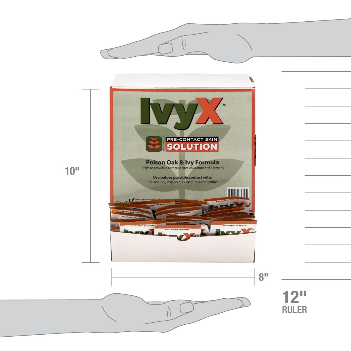IvyX Pre-Contact Location Packets for Poison Oak & Ivy (50 Pack) from GME Supply