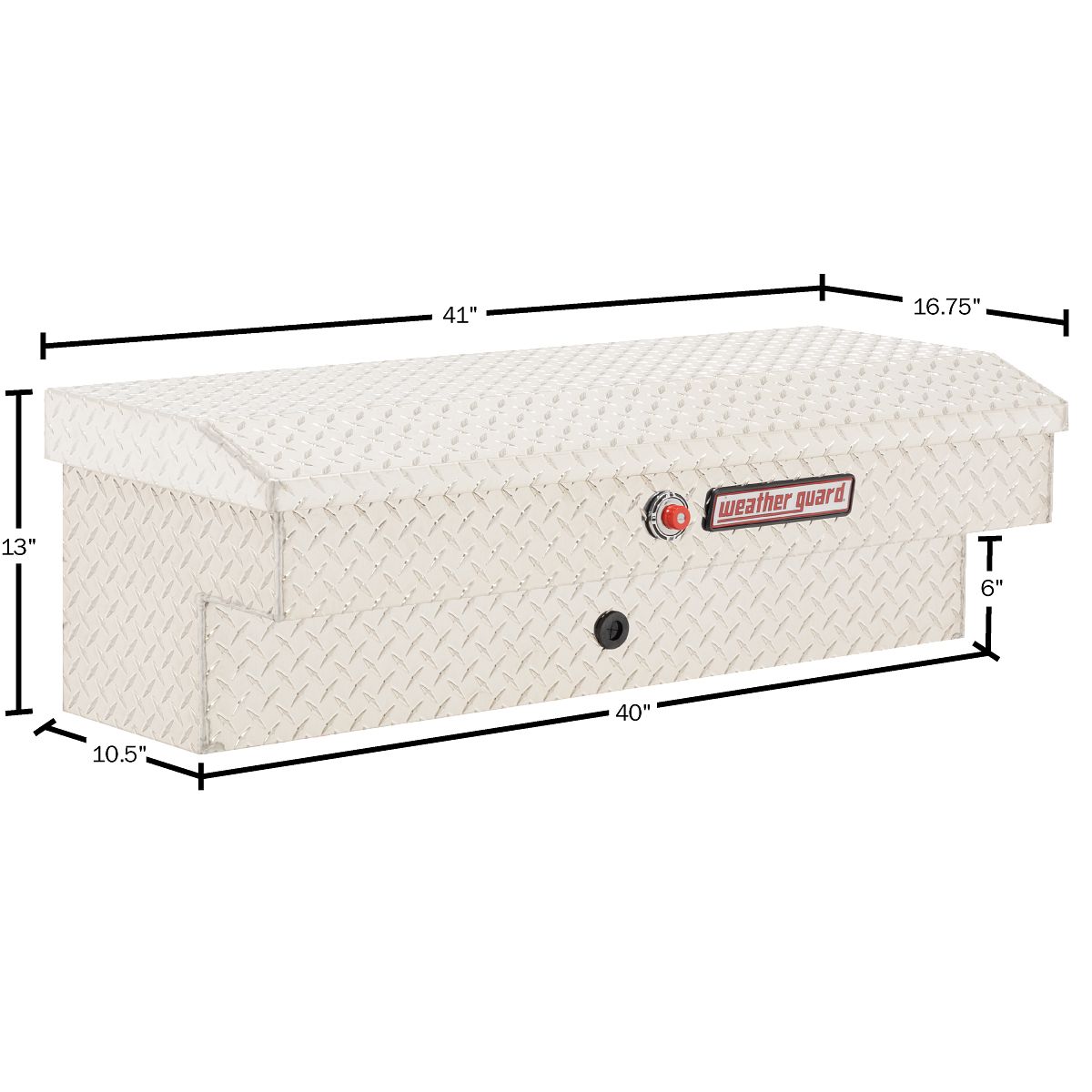Weather Guard 41 Inch Lo-Side Aluminum Truck Tool Box from GME Supply